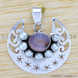 Pearl 925 Sterling Silver Pendant (WP-6494) Pearl 925 Sterling Silver Pendant (WP-6494)