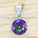 Mystic Topaz 925 Sterling Silver Pendant (WP-6503)