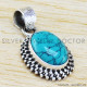 Larimar 925 Sterling Silver Pendant (WP-6504)