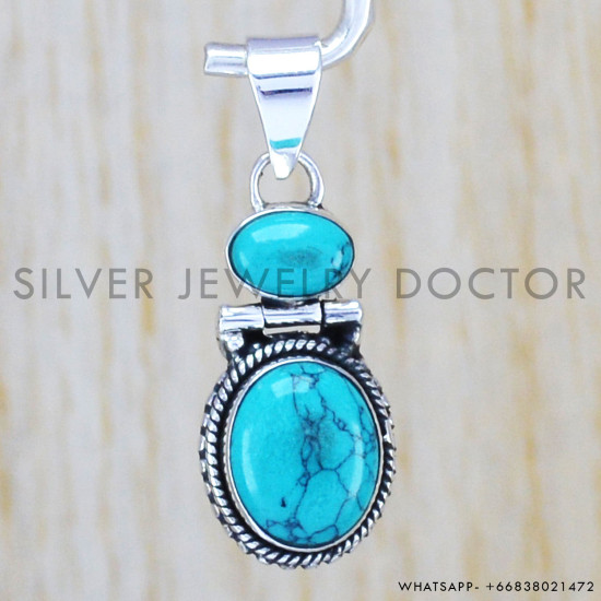 Larimar 925 Sterling Silver Pendant (WP-6515)