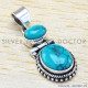 Larimar 925 Sterling Silver Pendant (WP-6515)