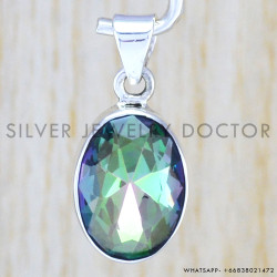 Mystic Topaz 925 Sterling Silver Pendant (WP-6516)