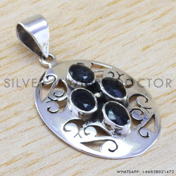 Iolite 925 Sterling Silver Pendant (WP-6524)