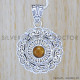 Tiger Eye 925 Sterling Silver Pendant (WP-6533)