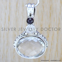 Green Amethyst 925 Sterling Silver Pendant (WP-6534) Green Amethyst 925 Sterling Silver Pendant (WP-6534)