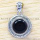 Black Onyx 925 Sterling Silver Pendant (WP-6537)