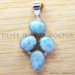 Larimar 925 Sterling Silver Pendant (WP-6538) Larimar 925 Sterling Silver Pendant (WP-6538)
