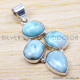 Larimar 925 Sterling Silver Pendant (WP-6538)