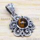 Tiger Eye 925 Sterling Silver Pendant (WP-6539)
