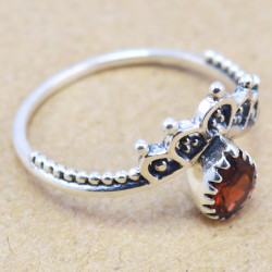 Garnet 925 Sterling Silver Ring (WR-6172) Garnet 925 Sterling Silver Ring (WR-6172)