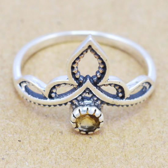 Citrine 925 Sterling Silver Ring (WR-6177) Citrine 925 Sterling Silver Ring (WR-6177)