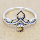 Citrine 925 Sterling Silver Ring (WR-6177) Citrine 925 Sterling Silver Ring (WR-6177)