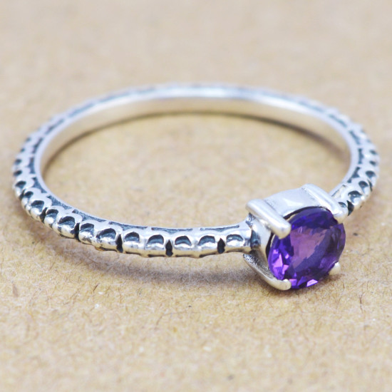 Amethyst 925 Sterling Silver Ring (WR-6178) Amethyst 925 Sterling Silver Ring (WR-6178)