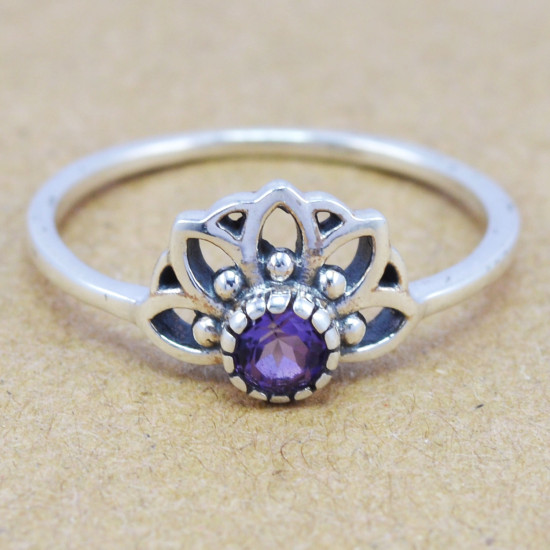 Amethyst 925 Sterling Silver Ring (WR-6189) Amethyst 925 Sterling Silver Ring (WR-6189)