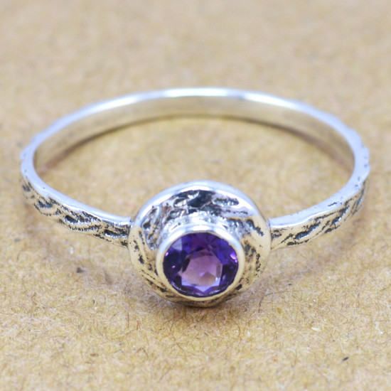 Amethyst 925 Sterling Silver Ring (WR-6198) Amethyst 925 Sterling Silver Ring (WR-6198)