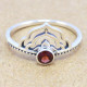Garnet 925 Sterling Silver Ring (WR-6199) Garnet 925 Sterling Silver Ring (WR-6199)