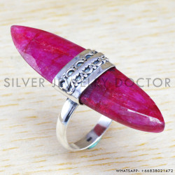 Ruby 925 Sterling Silver Ring (WR-6233)