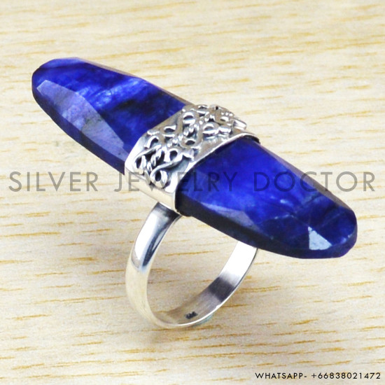 Sapphire 925 Sterling Silver Ring (WR-6234) Sapphire 925 Sterling Silver Ring (WR-6234)