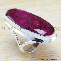 Ruby 925 Sterling Silver Ring (WR-6237)