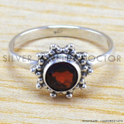 Garnet 925 Sterling Silver Ring (WR-6320) Garnet 925 Sterling Silver Ring (WR-6320)