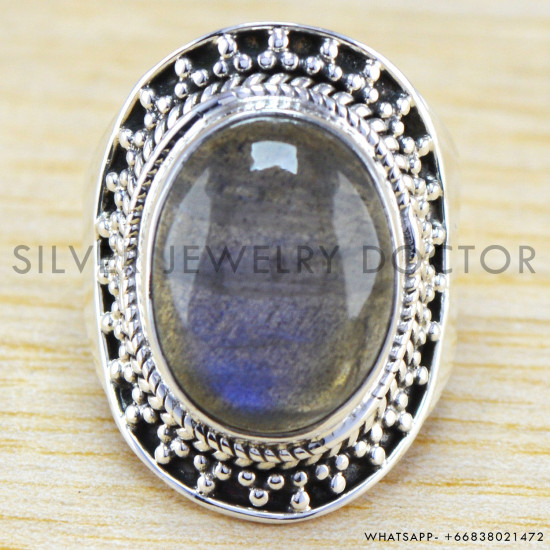 Labradorite 925 Sterling Silver Ring (WR-6323) Labradorite 925 Sterling Silver Ring (WR-6323)