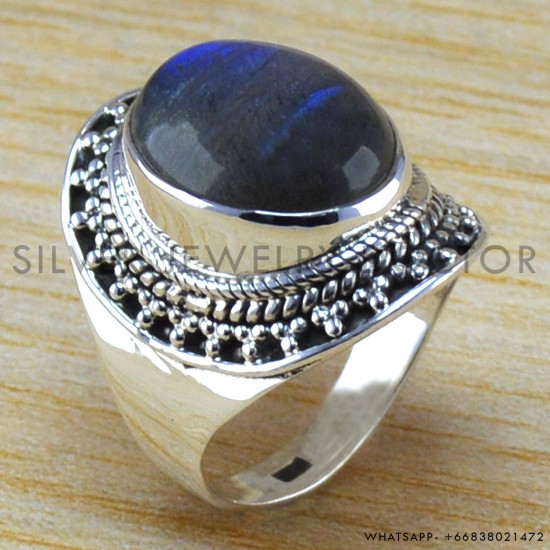 Labradorite 925 Sterling Silver Ring (WR-6323) Labradorite 925 Sterling Silver Ring (WR-6323)