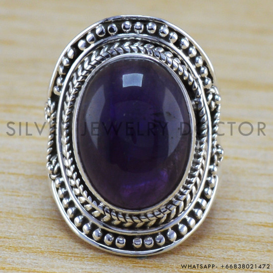 Amethyst Gemstone 925 Sterling Silver Jewelry Wholesale Handmade Rings – Pure 925 Sterling Silver Jewelry WR-6327 Amethyst Gemstone 925 Sterling Silver Jewelry Wholesale Handmade Rings – Pure 925 Sterling Silver Jewelry WR-6327