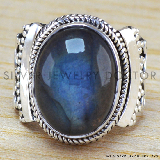 Labradorite 925 Sterling Silver Ring (WR-6334) Labradorite 925 Sterling Silver Ring (WR-6334)