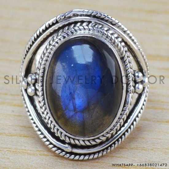 Labradorite 925 Sterling Silver Ring (WR-6335) Labradorite 925 Sterling Silver Ring (WR-6335)
