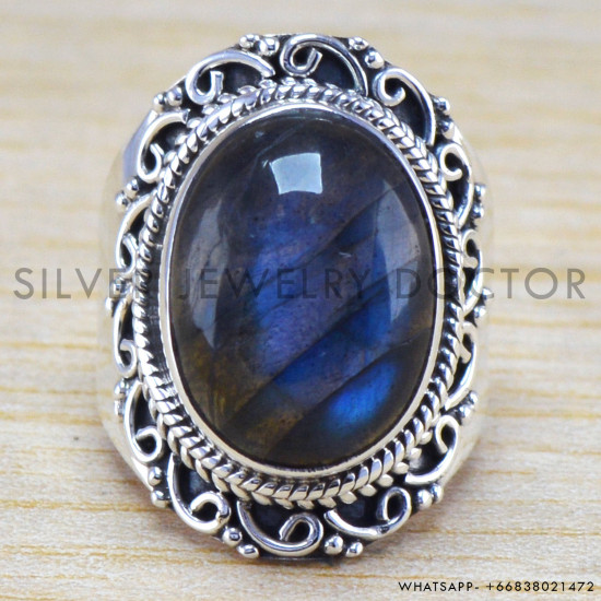 Labradorite 925 Sterling Silver Ring (WR-6342)
