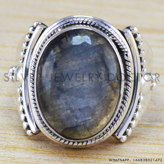 Labradorite 925 Sterling Silver Ring (WR-6344) Labradorite 925 Sterling Silver Ring (WR-6344)