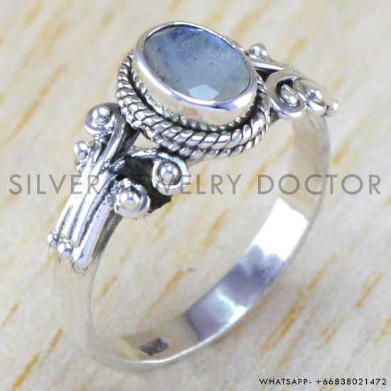 Rainbow Moonstone 925 Sterling Silver Ring (WR-6348) Rainbow Moonstone 925 Sterling Silver Ring (WR-6348)