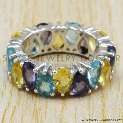 Blue Topaz 925 Sterling Silver Ring (WR-6423) Blue Topaz 925 Sterling Silver Ring (WR-6423)