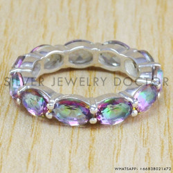 Mystic Topaz 925 Sterling Silver Ring (WR-6429) Mystic Topaz 925 Sterling Silver Ring (WR-6429)