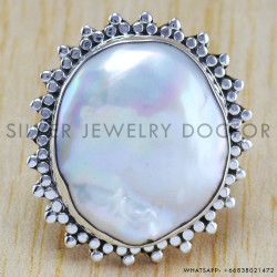 Pearl 925 Sterling Silver Ring (WR-6435) Pearl 925 Sterling Silver Ring (WR-6435)
