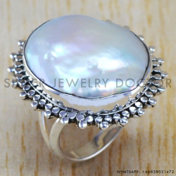 Pearl 925 Sterling Silver Ring (WR-6435)