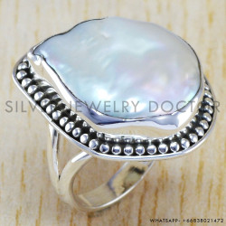 Pearl 925 Sterling Silver Ring (WR-6437)