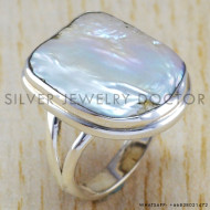 925 silver jewelry pearl gemstone factory direct wholesale ring , silver 925 jewelry WR-6438