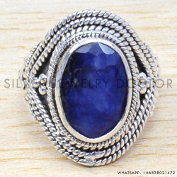 Sapphire 925 Sterling Silver Ring (WR-6550) Sapphire 925 Sterling Silver Ring (WR-6550)