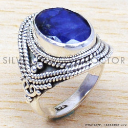 Sapphire 925 Sterling Silver Ring (WR-6550)