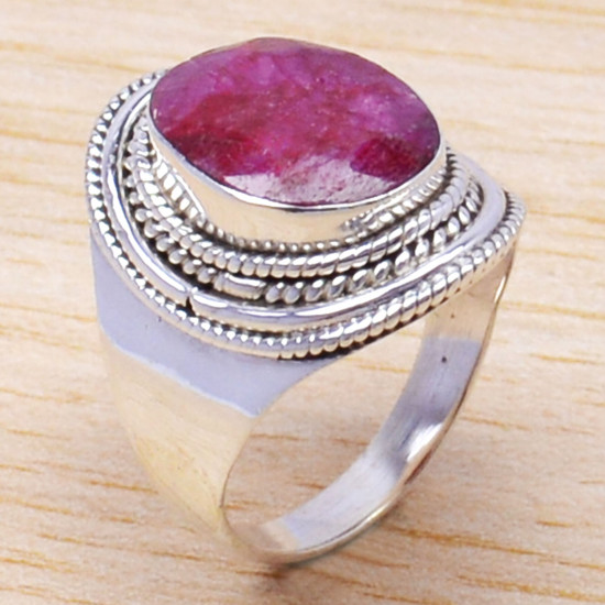 beautiful 925 silver wholesale jewelry ruby gemstone ring WR-6554