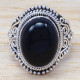 925 silver jewelry beautiful handmade black onyx stone ring WR-6558