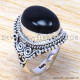 Black Onyx 925 Sterling Silver Ring (WR-6558)