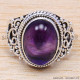 Amethyst 925 Sterling Silver Ring (WR-6562)