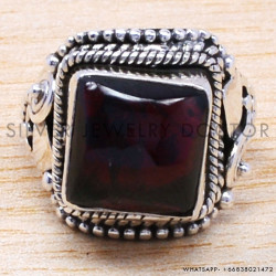Garnet 925 Sterling Silver Ring (WR-6564) Garnet 925 Sterling Silver Ring (WR-6564)