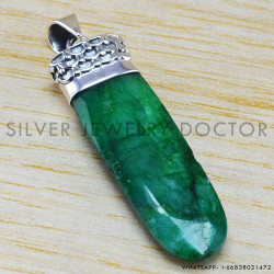 Emerald 925 Sterling Silver Jewelry Set (WS-6244) Emerald 925 Sterling Silver Jewelry Set (WS-6244)