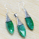 emerald gemstone wholesale 925 sterling silver fine jewelry sets WS-6246